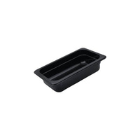 Polycarbonate Gastronorm Pan Black 1/4 Size 265x162x100mm / 2.53Lt  - 850404