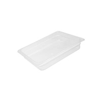 Polycarbonate Gastronorm Pan Clear 1/2 Size 325x265x65mm / 3.91Lt  - 852202