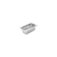 Trenton Standard Gastronorm Steam Pans 1/9 Size 176x108x65mm / 0.6Lt Stainless Steel (Box of 6) - 8719065