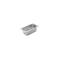 Trenton Anti-Jam Gastronorm Steam Pans 1/9 Size 176x108x65mm / 0.60Lt Stainless Steel - 885902
