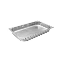 Caterchef 1/1 Size - Perforated - Perforated Bottom And Sides 530x325x100mm - 18/8 Stainless Steel - 891100P