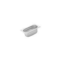 Caterchef 1/9 Size Gastronorm Steam Pan 176x108x65mm - 18/8 Stainless Steel (Box of 6) - 899065