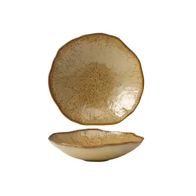 Tablekraft Fusion Lotus Cinnamon Deep Coupe Plate 245 x 67mm (Box of 4) - 902115