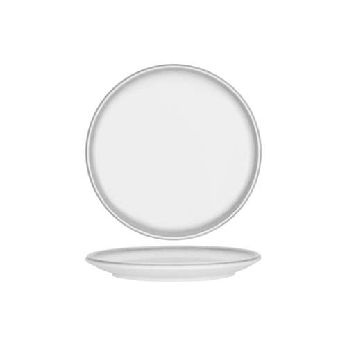 Tablekraft Bistro Round Coupe Plate 280x23mm Frosted Steel (Box of 4) - 903003