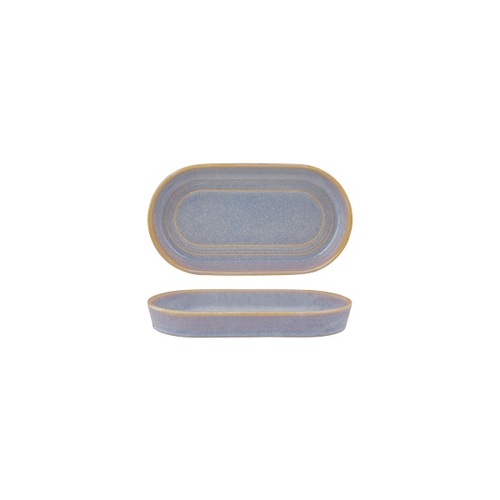 Tablekraft Urban Loft Oval Serve Platter 180x 98x25mm - Azure Blue (Box of 4) - 907121