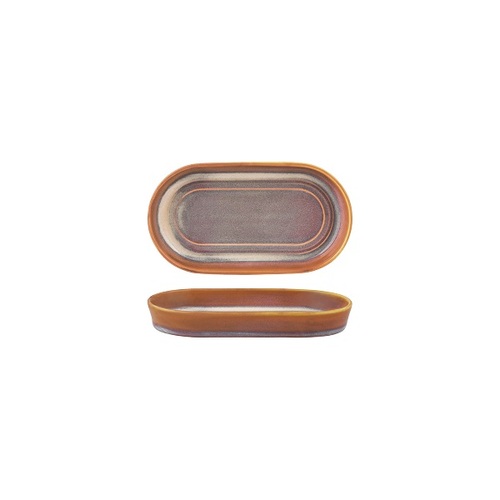 Tablekraft Urban Loft Oval Serve Platter 180x 98x25mm - Auburn (Box of 4) - 907221
