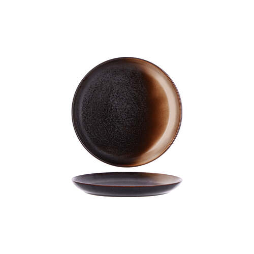 Tablekraft Urban Round Coupe Plate 203x23mm Coffee Dust (Box of 6) - 907708