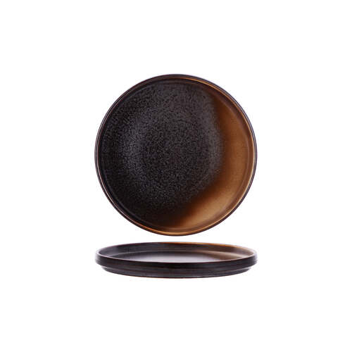 Tablekraft Urban Round Rim Plate 210x22mm Coffee Dust (Box of 6) - 907712