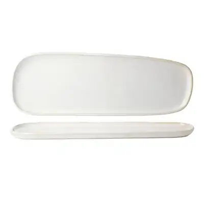Tablekraft Urban Serve White Irregular Oval Plate 535 x 185mm (Box of 6) - 908459