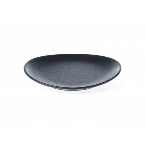 Tablekraft Black Oval Plate 210x190mm  - 909535