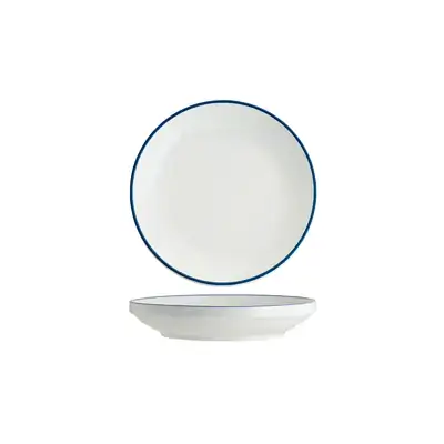 Tablekraft Core Royal Blue Rim Walled Lip Round Bowl 230 x 43mm (Box of 4) - 91083-RB