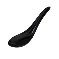 Ryner Melamine Chinese Spoon 150mm Black  (Pack of 48) - 91208-BK