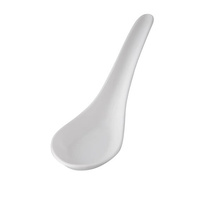 Ryner Melamine Chinese Spoon 150mm White (Pack of 48) - 91208-W