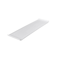 Ryner Melamine Serving Platters Rectangular Platter With Lip 555x150mm White  - 91522-W