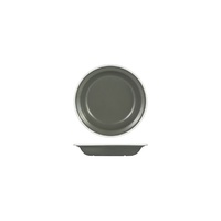 Ryner Melamine Evoke Deep Round Plate Grey With White Rim 200mm / 380ml - Box of 12 - 91682-WG