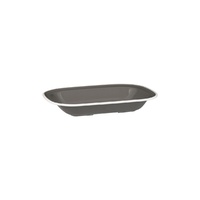 Ryner Melamine Evoke Rectangular Dish Grey With White Rim 230x175x40mm / 580ml - Box of 12 - 91686-WG