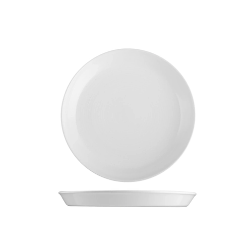Pottr Finn White Round Tapered Plate 230mm (Box of 6) - 9205023