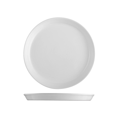 Pottr Finn White Round Tapered Plate 250mm (Box of 6) - 9205025