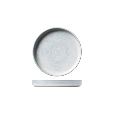 Moda Porcelain Cloud Textured Light Blue Stackable Plate 225mm (Box of 12) - 926252