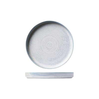 Moda Porcelain Cloud Textured Light Blue Stackable Plate 253mm (Box of 12) - 926253