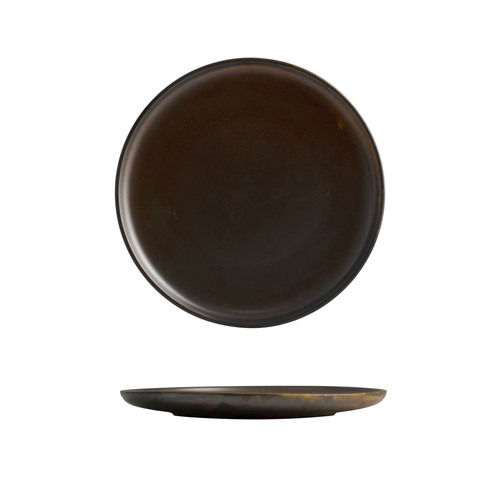 Moda Porcelain Rust Round Plate 260mm (Box of 4) - 926610