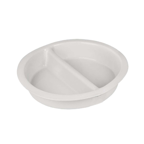 Chef Inox Round Porcelain Insert Divided 337x65mm,3.7Lt - 93231