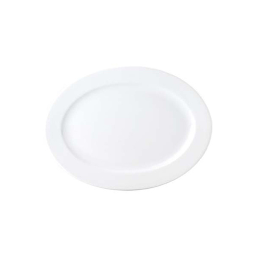 Royal Porcelain Chelsea Rim Shape Platter Oval 235mm (Box of 12) - 94061