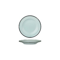 Luzerne Tintin Blue Round Plate - Wide Rim Blue / Black 170mm - Box of 12 - 94106-PB