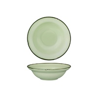 Luzerne Tintin Green / Green Round Deep Plate Bowl Green / Green 190mm / 380ml - Box of 12 - 94127-GG