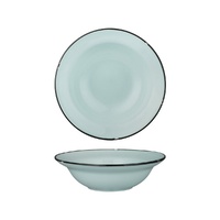 Luzerne Tintin Blue Round Deep Plate Bowl Blue / Black 220mm / 580ml - Box of 12 - 94128-PB