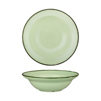 Luzerne Tintin Green Round Deep Plate Bowl Green / Green 240mm / 830ml - Box of 12 - 94129-GG