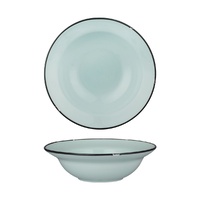 Luzerne Tintin Blue Round Deep Plate Bowl Blue / Black 240mm / 830ml - Box of 12 - 94129-PB