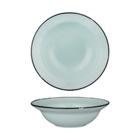 Luzerne Tintin Blue / Black Round Deep Plate Bowl Blue / Black 240mm / 830ml - Box of 12 - 94129-PB