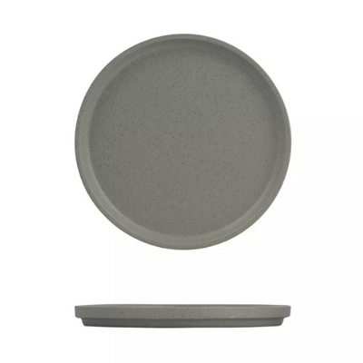 Luzerne Dune Ash Stackable Round Plate 235mm (Box of 3) - 94282-A