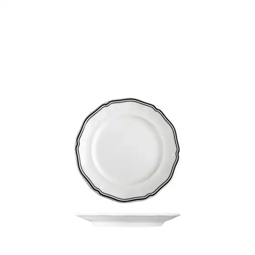Luzerne Astoria Ink Round Plate 170mm (Box of 6) - 94351-BK