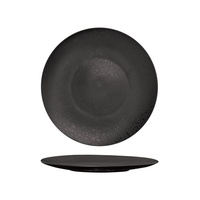 Luzerne Lava Black Round Flat Coupe Plate 275mm - Box of 4 - 94411-LB