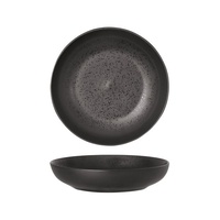 Luzerne Lava Black Round Share Bowl 225mm / 1220ml - Box of 4 - 94453-LB