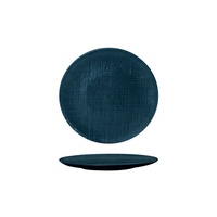 Luzerne Linen Navy Blue Round Flat Coupe Plate Navy Blue 180mm - Box of 6 - 94507-BL