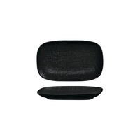 Luzerne Linen Black Oblong Plate 215x135mm - Box of 6 - 94522-BK