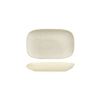 Luzerne Linen Reactive White Oblong Plate 215x135mm - Box of 6 - 94522-RW