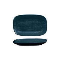 Luzerne Linen Navy Blue Oblong Plate 265x165mm - Box of 4 - 94523-BL