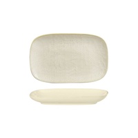 Luzerne Linen Reactive White Oblong Plate Reactive White 265x165mm - Box of 4 - 94523-RW