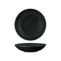 Luzerne Linen Black Round Share Bowl 200mm / 700ml - Box of 12 - 94552-BK