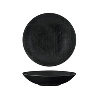 Luzerne Linen Black Round Share Bowl 230mm / 1100ml - Box of 12 - 94553-BK