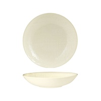 Luzerne Linen Reactive White Round Share Bowl Reactive White 230mm / 1100ml - Box of 12 - 94553-RW