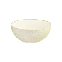 Luzerne Linen Reactive White Round Bowl 185mm / 1400ml - Box of 4 - 94563-RW