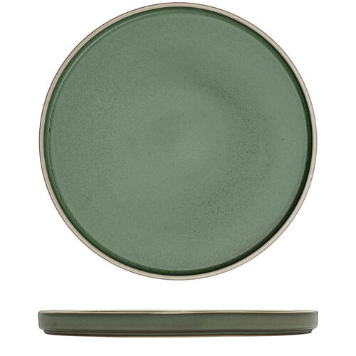 Luzerne Mod Smokey Basil Round Stackable Plate 270mm (Box of 3) - 946527