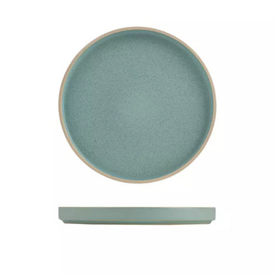 Luzerne Mod Frosted Blue Round Stackable Plate 160mm (Box of 6) - 946816