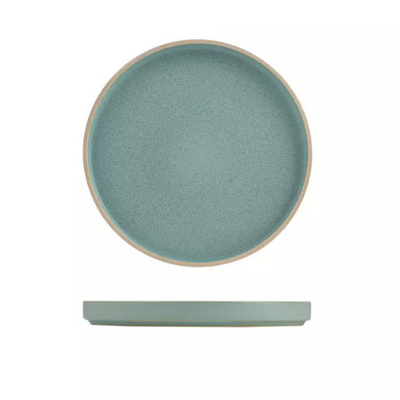 Luzerne Mod Frosted Blue Round Stackable Plate 200mm (Box of 4) - 946820
