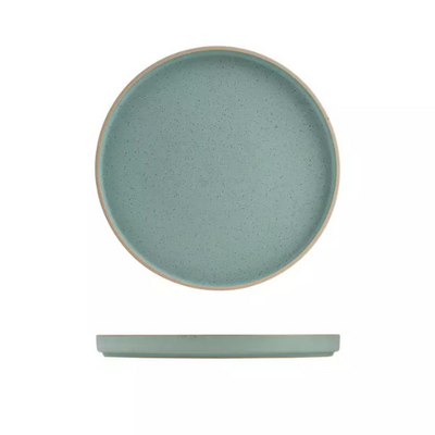 Luzerne Mod Frosted Blue Round Stackable Plate 235mm (Box of 4) - 946823